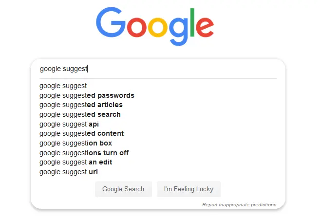 google suggest tool